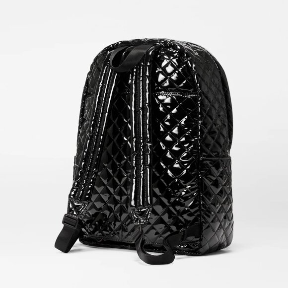 MZ Wallace Metro Backpack II in Black Lacquer - Picture 3 of 4